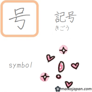 [号] Handwritten Kanji for shout and its Readings, Radical and Usage ...